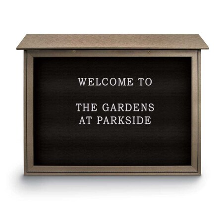 United Visual Products Indoor Enclosed Combo Board, 48"x36", White Frame/Burgundy & Keylime UVCB4836W-BURGUN-KEYLIME